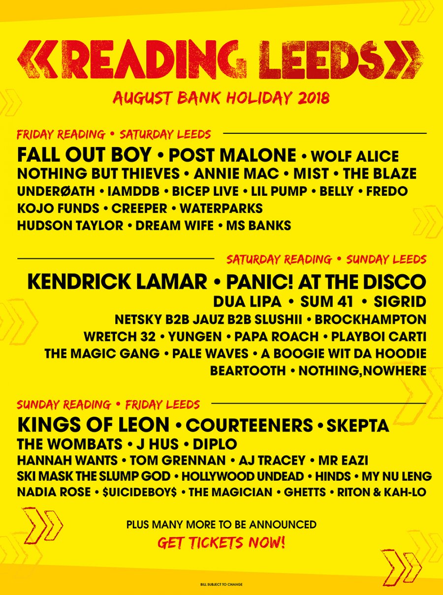 2018 line up 