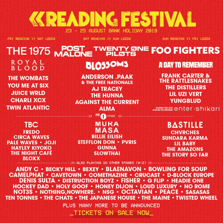 2019 line up