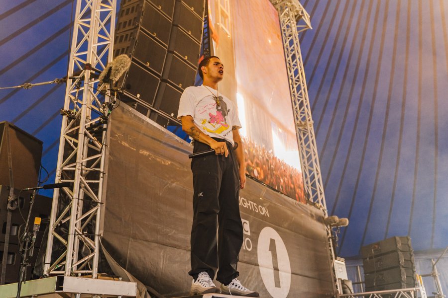 Slowthai on stage