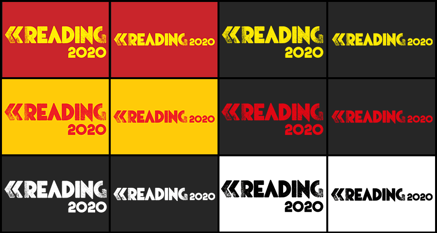 Reading Logo with year (variations)