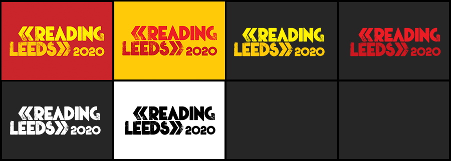 Reading and Leeds Logos with year