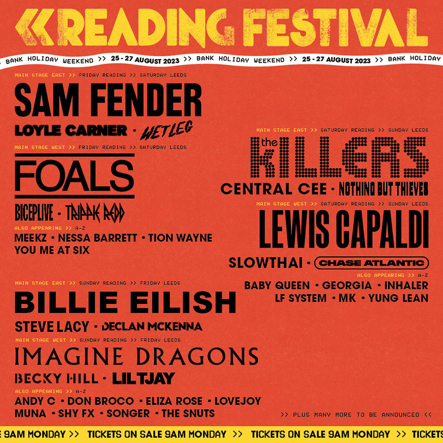 Reading Festival 2023 Poster
