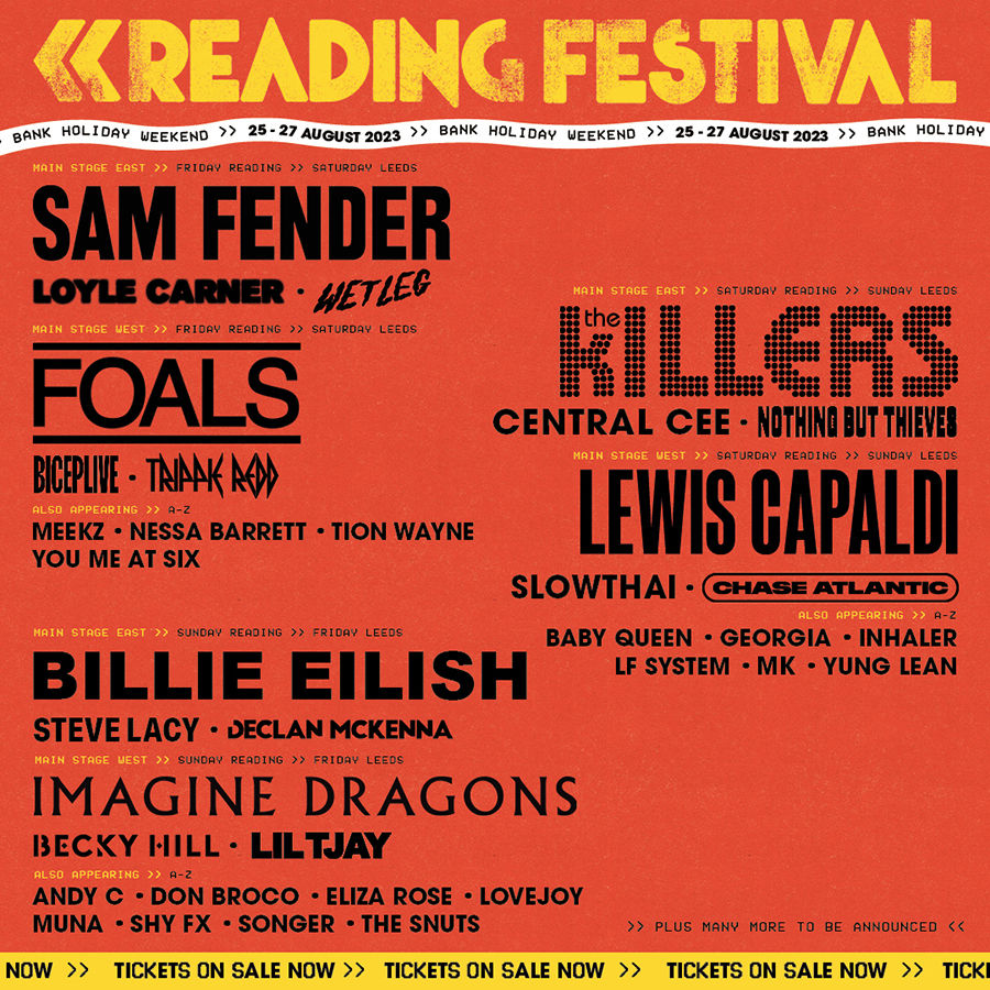 Reading Festival 2023 Line Up