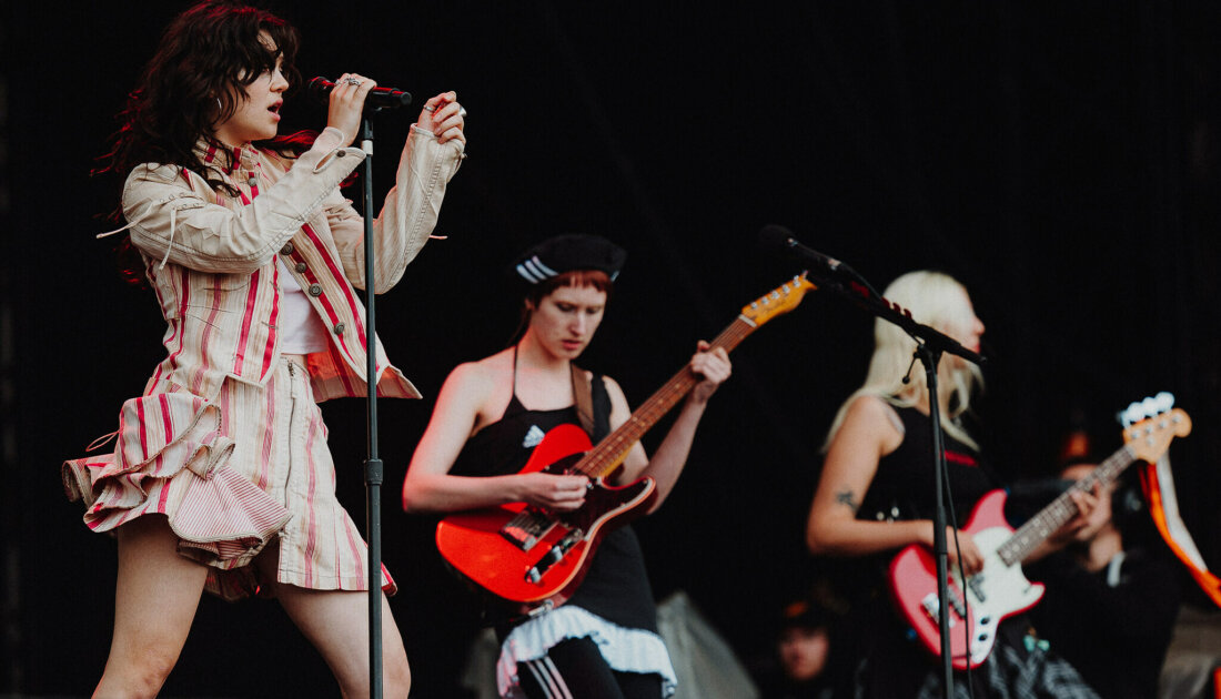 Last Dinner Party performing at Reading 2024