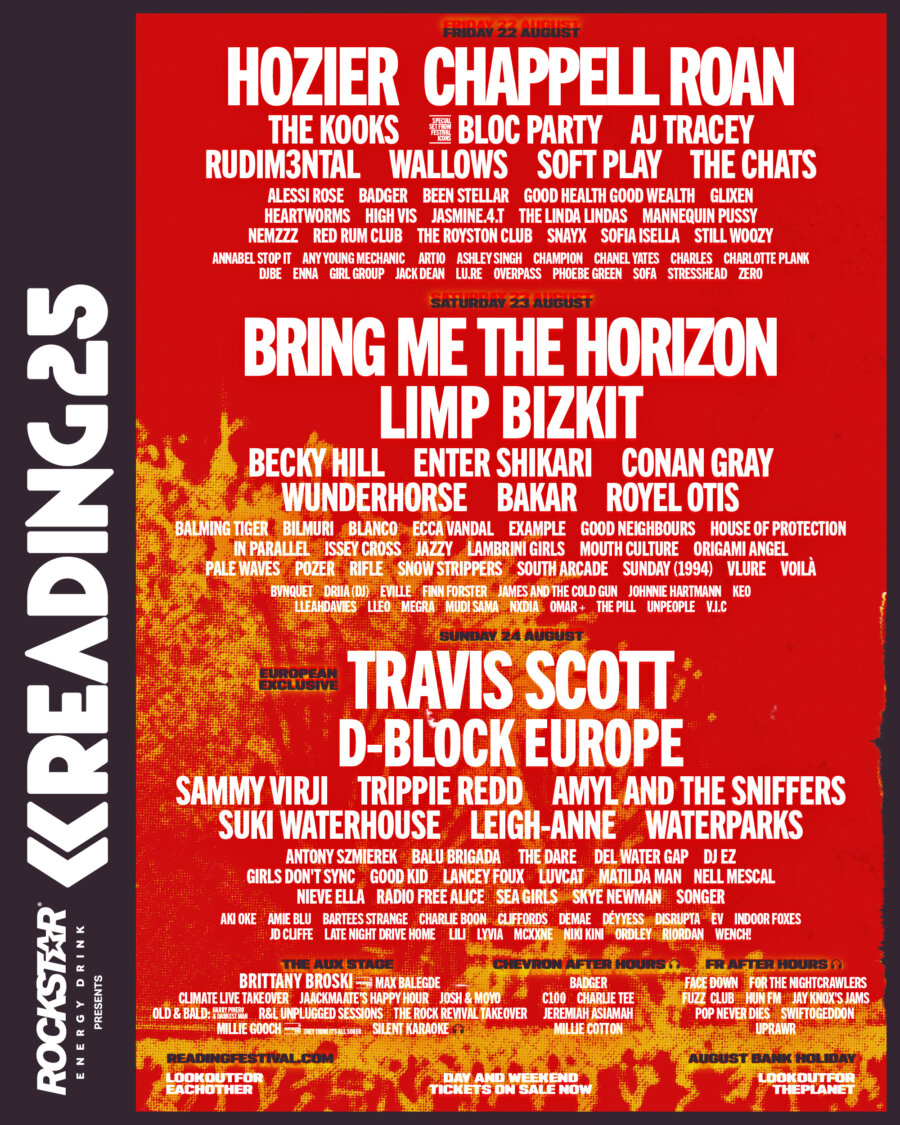 Reading and Leeds Festival 2025 Line Up
